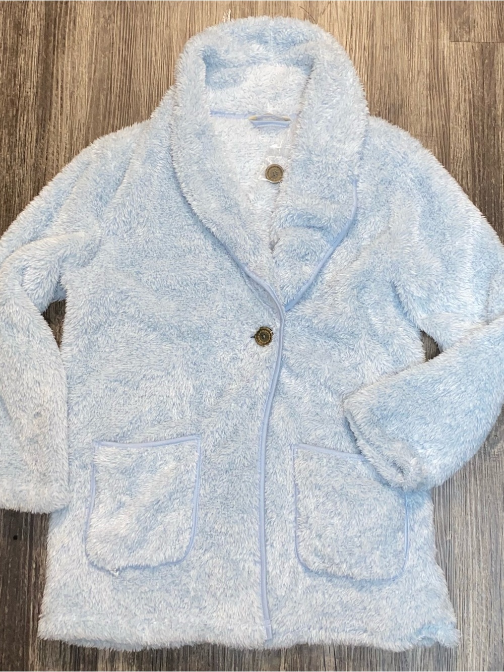 Soft Surroundings Cardigan L Most Wonderful Cardi Soft Fuzzy Shawl Collar